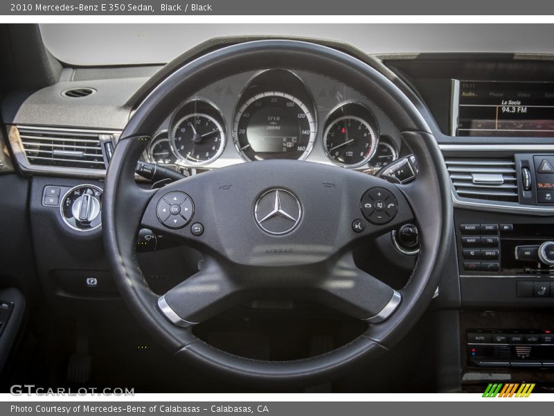 Black / Black 2010 Mercedes-Benz E 350 Sedan