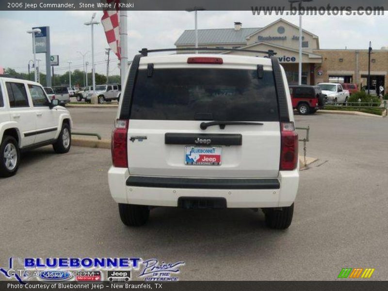 Stone White / Khaki 2006 Jeep Commander