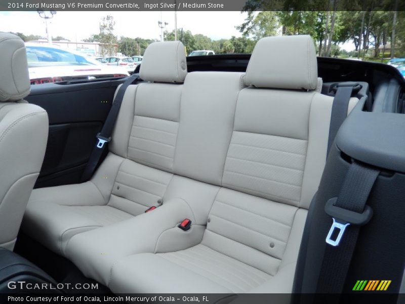 Rear Seat of 2014 Mustang V6 Premium Convertible