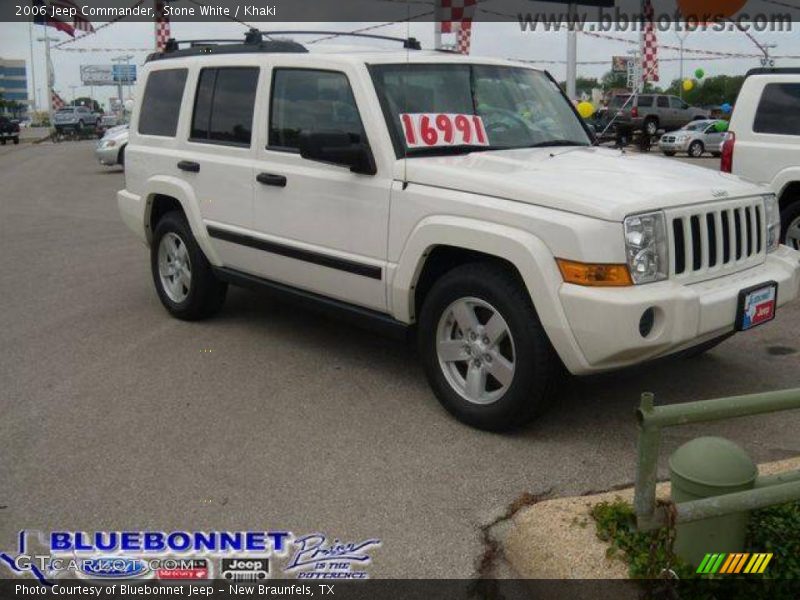 Stone White / Khaki 2006 Jeep Commander