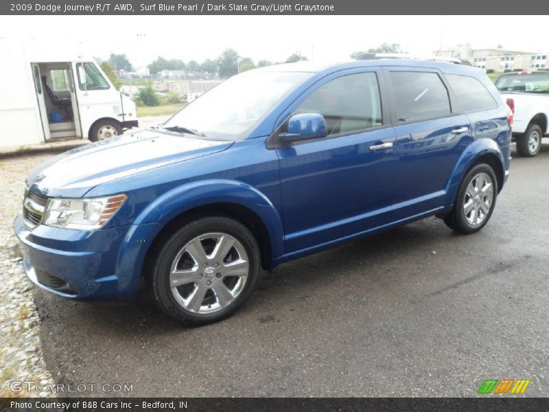 Surf Blue Pearl / Dark Slate Gray/Light Graystone 2009 Dodge Journey R/T AWD