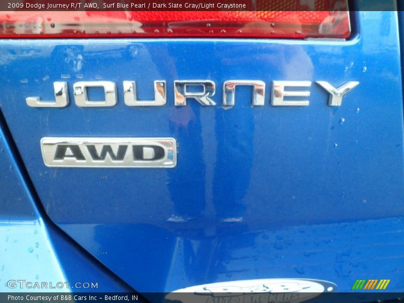 Surf Blue Pearl / Dark Slate Gray/Light Graystone 2009 Dodge Journey R/T AWD