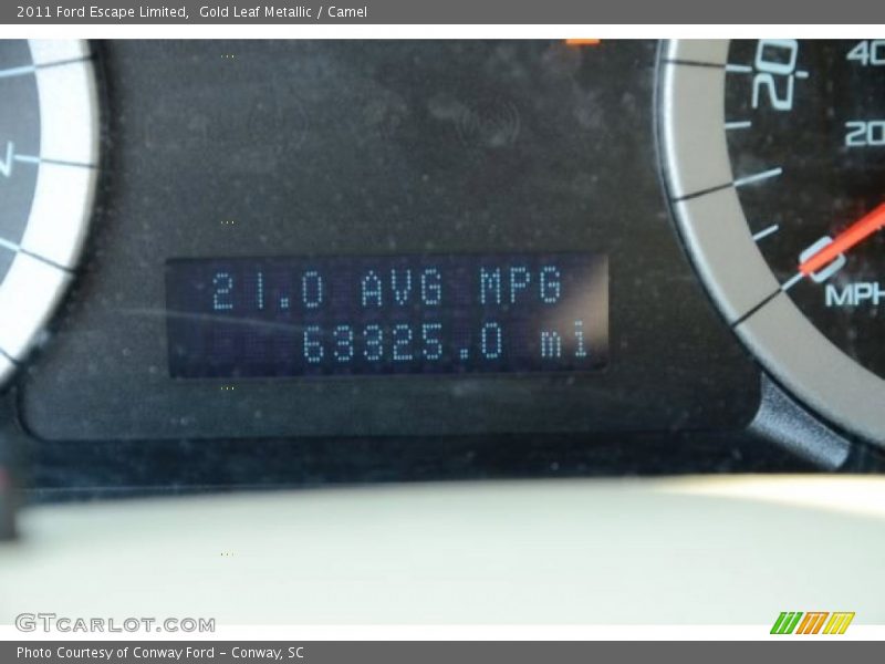 Gold Leaf Metallic / Camel 2011 Ford Escape Limited