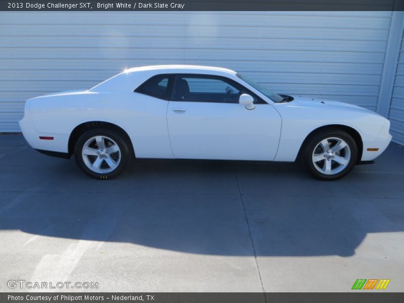 Bright White / Dark Slate Gray 2013 Dodge Challenger SXT
