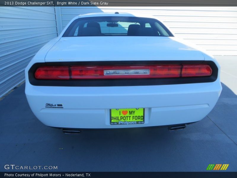 Bright White / Dark Slate Gray 2013 Dodge Challenger SXT