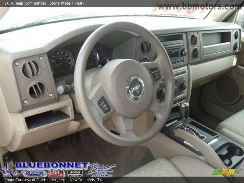Stone White / Khaki 2006 Jeep Commander