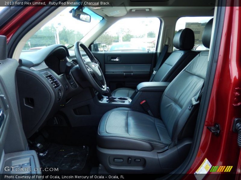 Ruby Red Metallic / Charcoal Black 2013 Ford Flex Limited