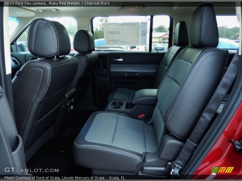 Ruby Red Metallic / Charcoal Black 2013 Ford Flex Limited