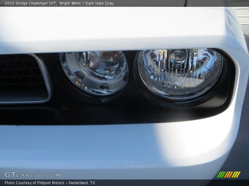 Bright White / Dark Slate Gray 2013 Dodge Challenger SXT