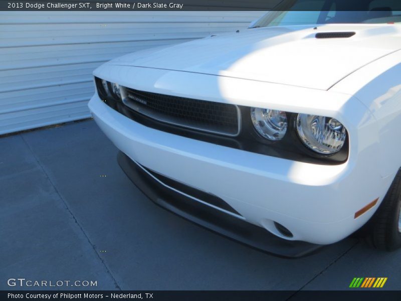 Bright White / Dark Slate Gray 2013 Dodge Challenger SXT
