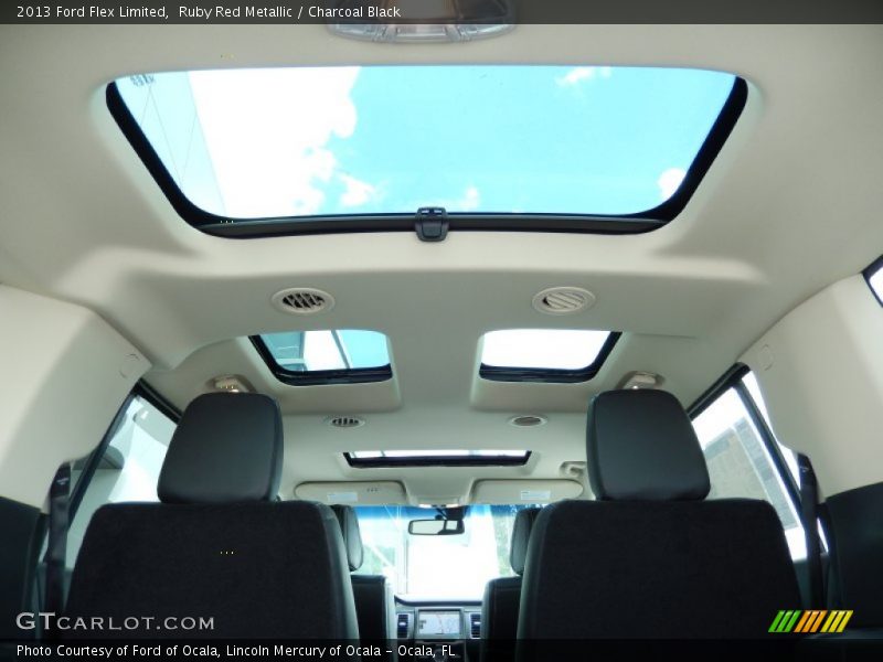 Ruby Red Metallic / Charcoal Black 2013 Ford Flex Limited