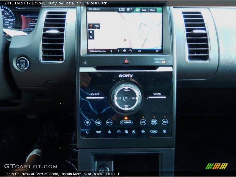 Ruby Red Metallic / Charcoal Black 2013 Ford Flex Limited