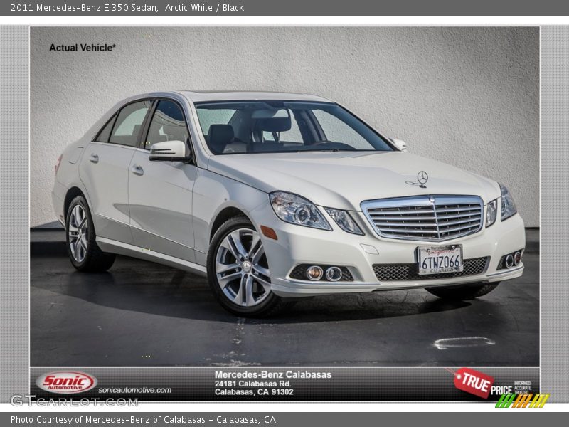 Arctic White / Black 2011 Mercedes-Benz E 350 Sedan