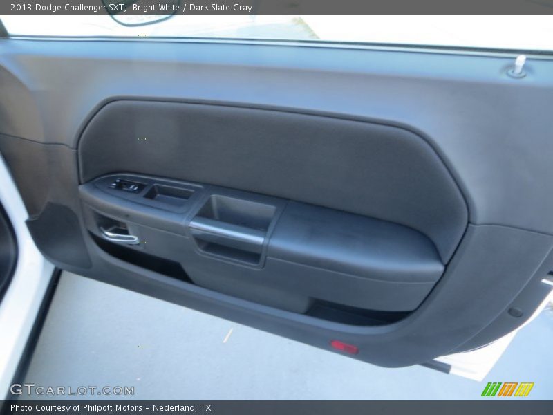 Bright White / Dark Slate Gray 2013 Dodge Challenger SXT
