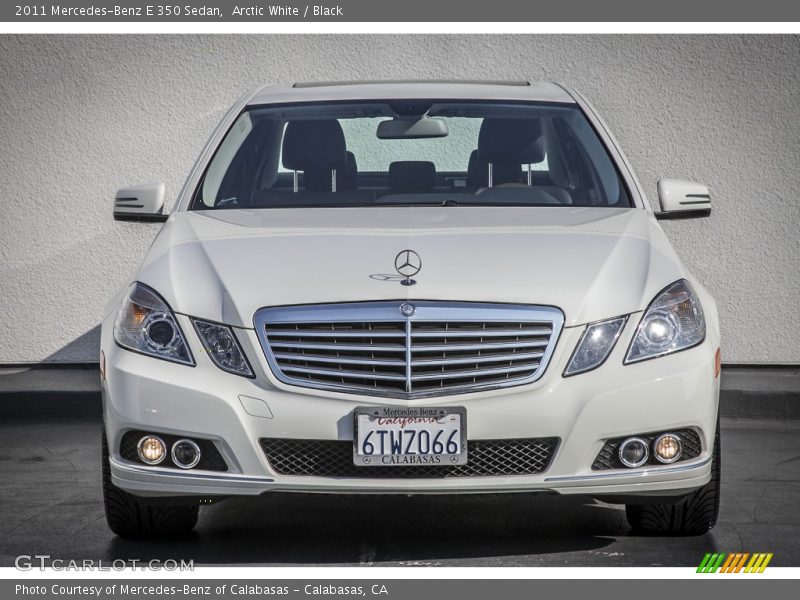 Arctic White / Black 2011 Mercedes-Benz E 350 Sedan