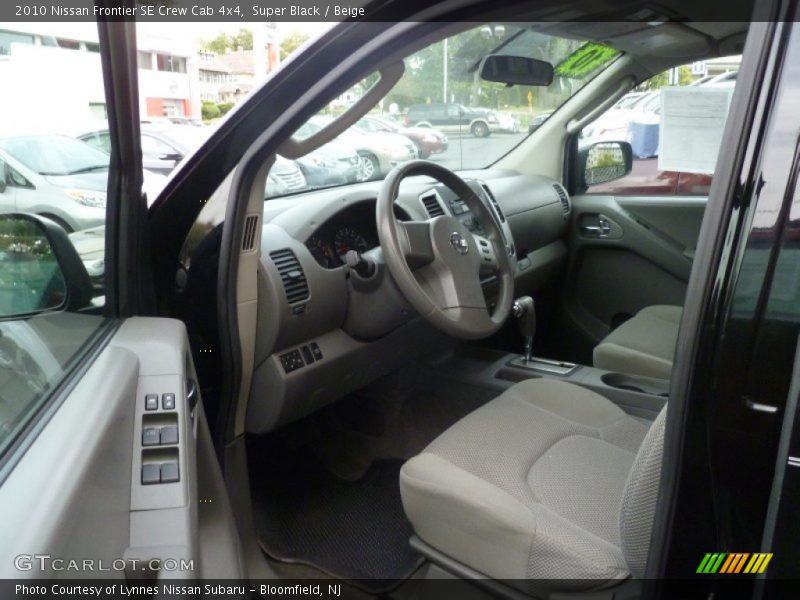 Super Black / Beige 2010 Nissan Frontier SE Crew Cab 4x4