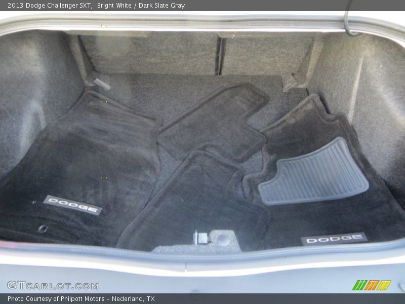 Bright White / Dark Slate Gray 2013 Dodge Challenger SXT