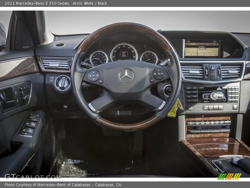 Arctic White / Black 2011 Mercedes-Benz E 350 Sedan