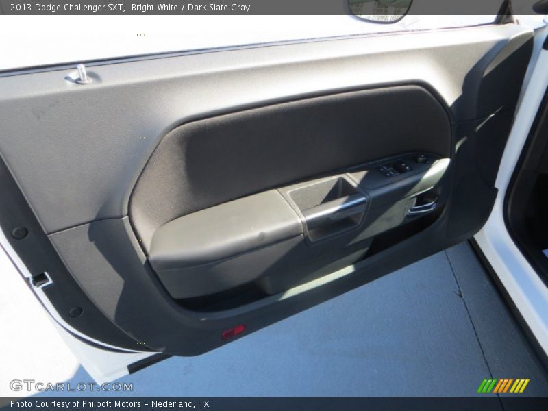 Bright White / Dark Slate Gray 2013 Dodge Challenger SXT
