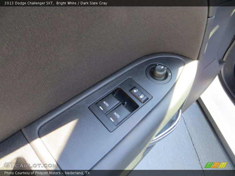Bright White / Dark Slate Gray 2013 Dodge Challenger SXT