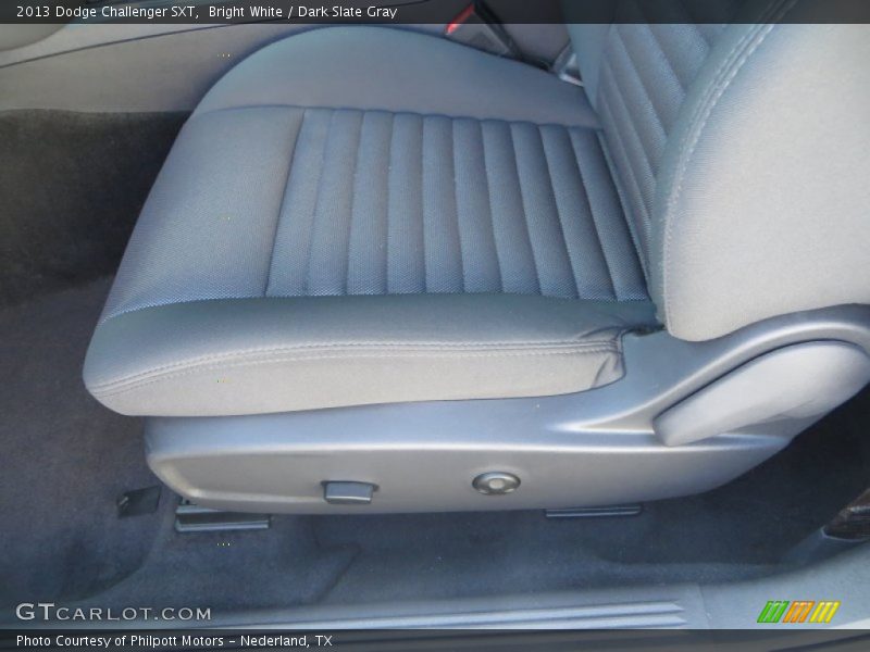 Bright White / Dark Slate Gray 2013 Dodge Challenger SXT