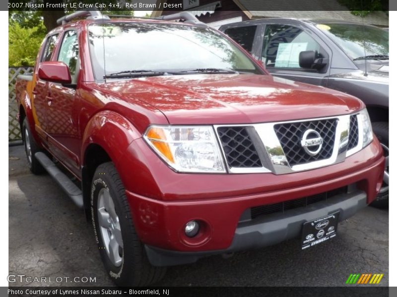 Red Brawn / Desert 2007 Nissan Frontier LE Crew Cab 4x4