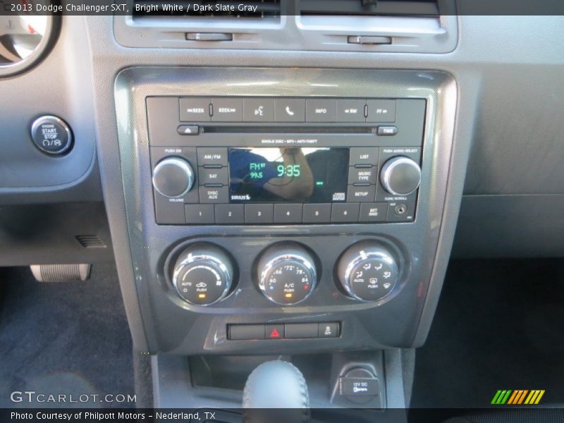 Bright White / Dark Slate Gray 2013 Dodge Challenger SXT