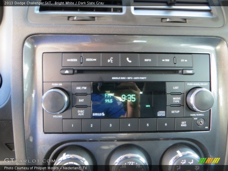 Bright White / Dark Slate Gray 2013 Dodge Challenger SXT
