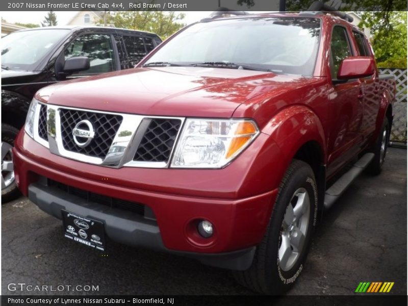 Red Brawn / Desert 2007 Nissan Frontier LE Crew Cab 4x4