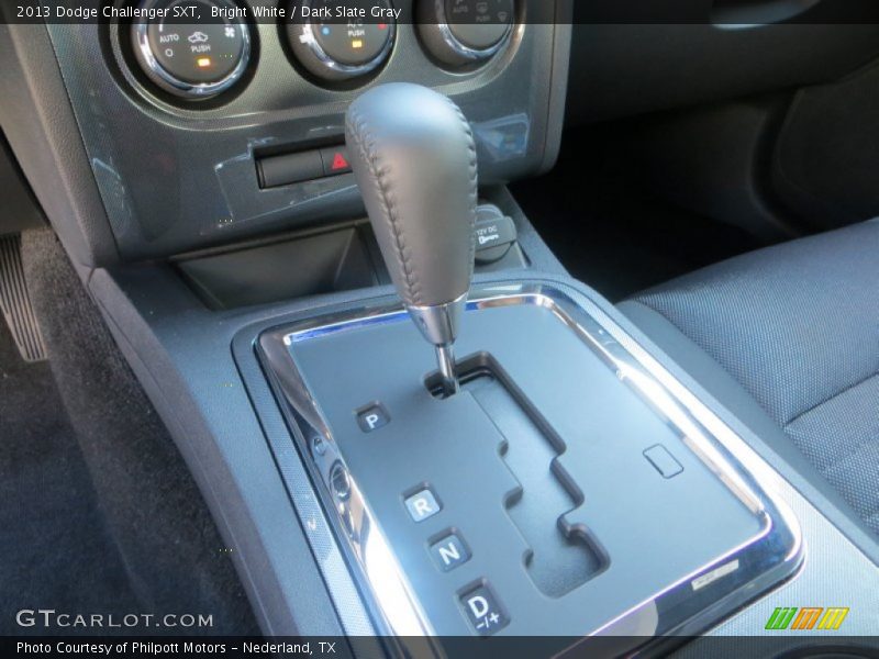 Bright White / Dark Slate Gray 2013 Dodge Challenger SXT