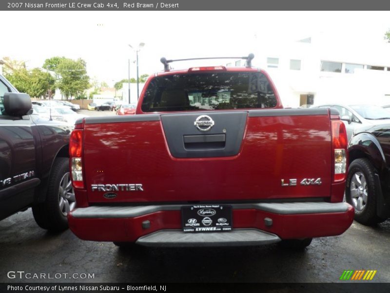 Red Brawn / Desert 2007 Nissan Frontier LE Crew Cab 4x4