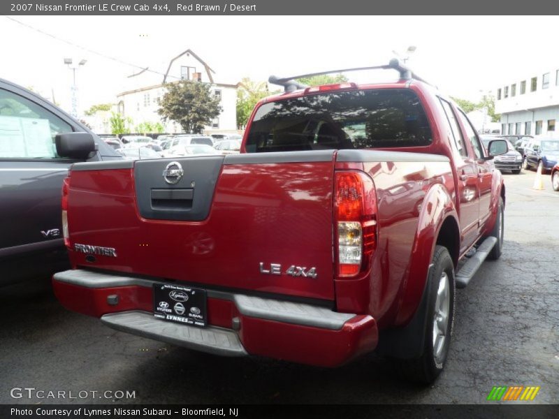 Red Brawn / Desert 2007 Nissan Frontier LE Crew Cab 4x4