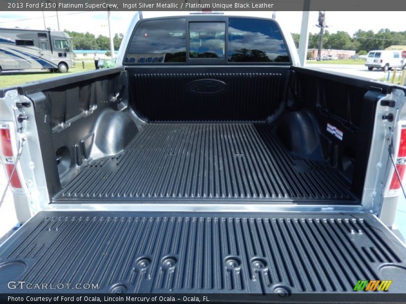 Ingot Silver Metallic / Platinum Unique Black Leather 2013 Ford F150 Platinum SuperCrew