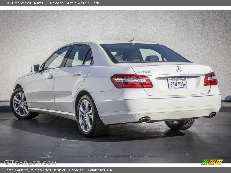 Arctic White / Black 2011 Mercedes-Benz E 350 Sedan