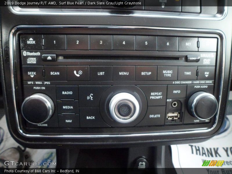 Surf Blue Pearl / Dark Slate Gray/Light Graystone 2009 Dodge Journey R/T AWD