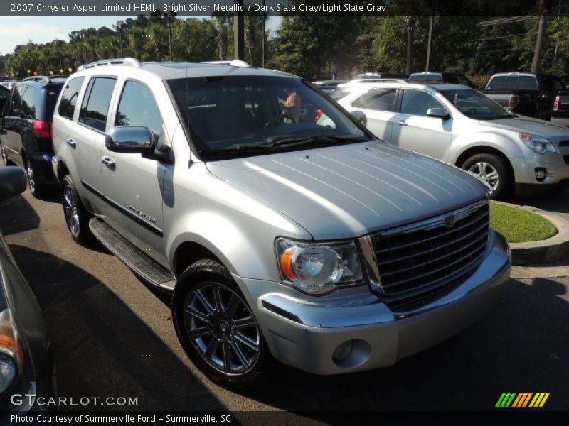 Bright Silver Metallic / Dark Slate Gray/Light Slate Gray 2007 Chrysler Aspen Limited HEMI
