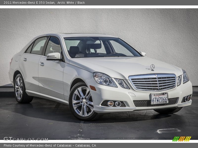 Arctic White / Black 2011 Mercedes-Benz E 350 Sedan