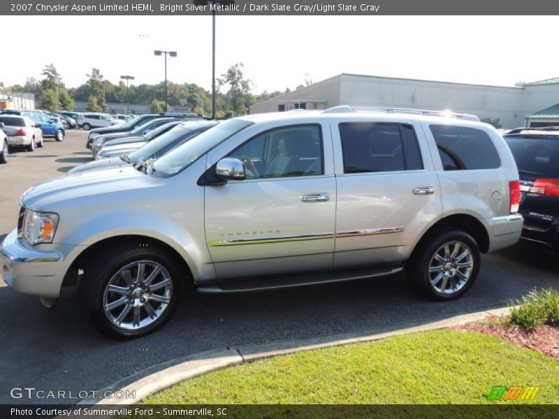 Bright Silver Metallic / Dark Slate Gray/Light Slate Gray 2007 Chrysler Aspen Limited HEMI