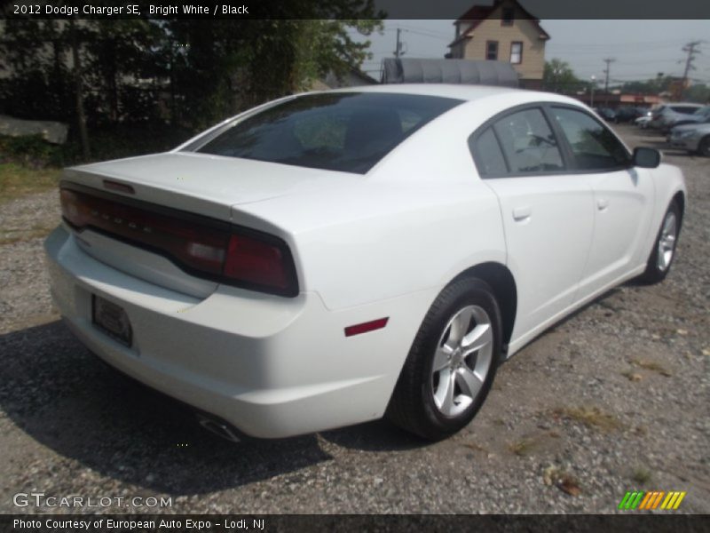 Bright White / Black 2012 Dodge Charger SE