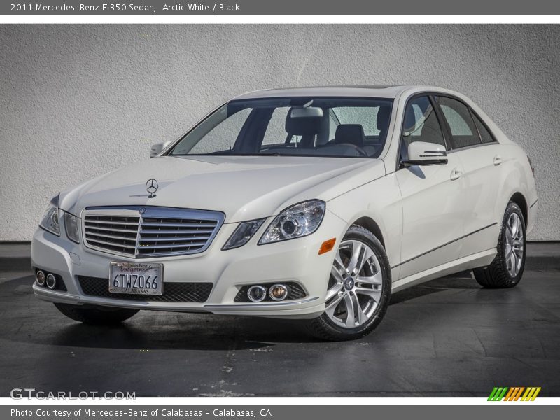 Arctic White / Black 2011 Mercedes-Benz E 350 Sedan