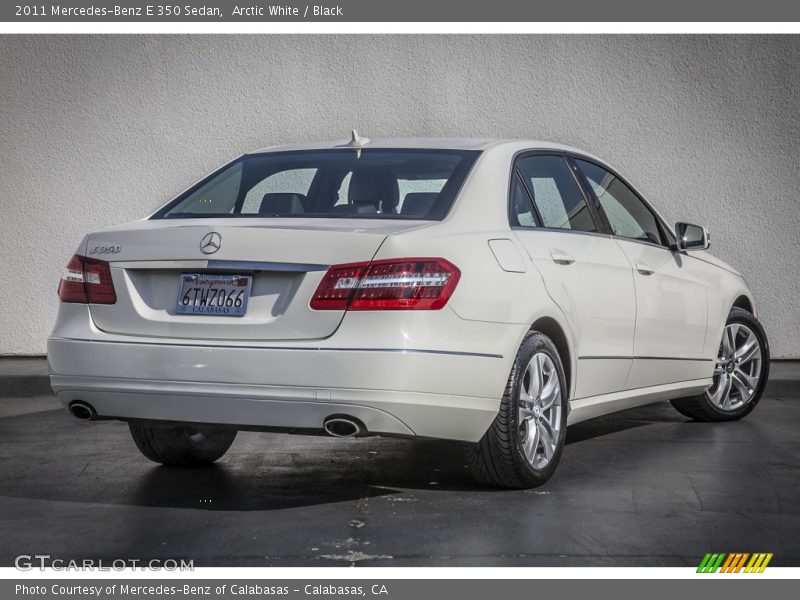 Arctic White / Black 2011 Mercedes-Benz E 350 Sedan