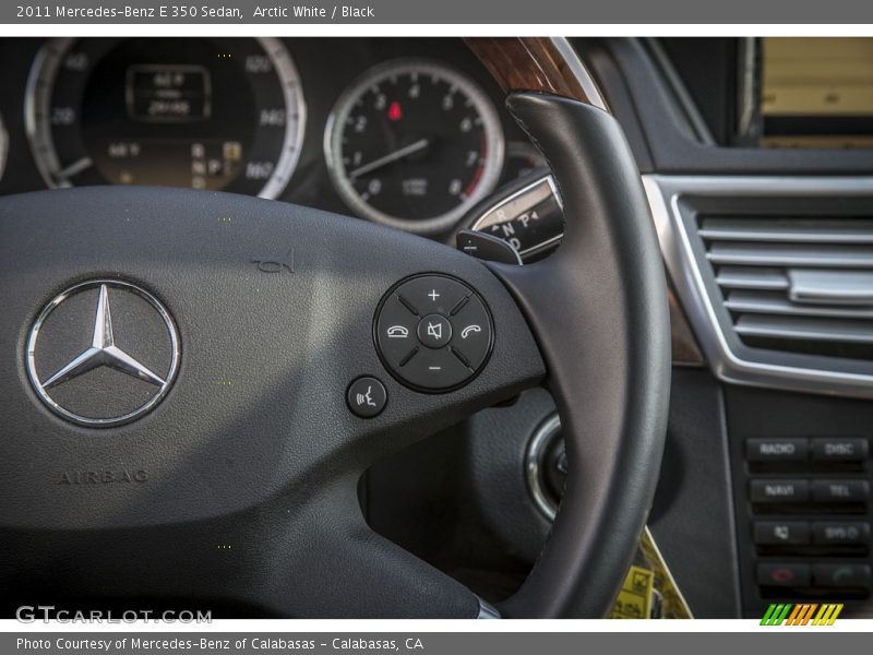 Arctic White / Black 2011 Mercedes-Benz E 350 Sedan
