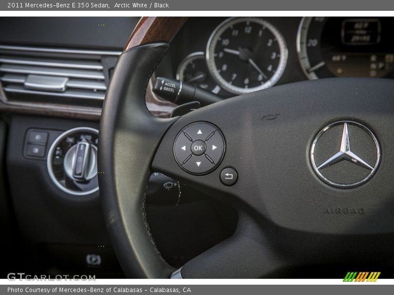 Arctic White / Black 2011 Mercedes-Benz E 350 Sedan