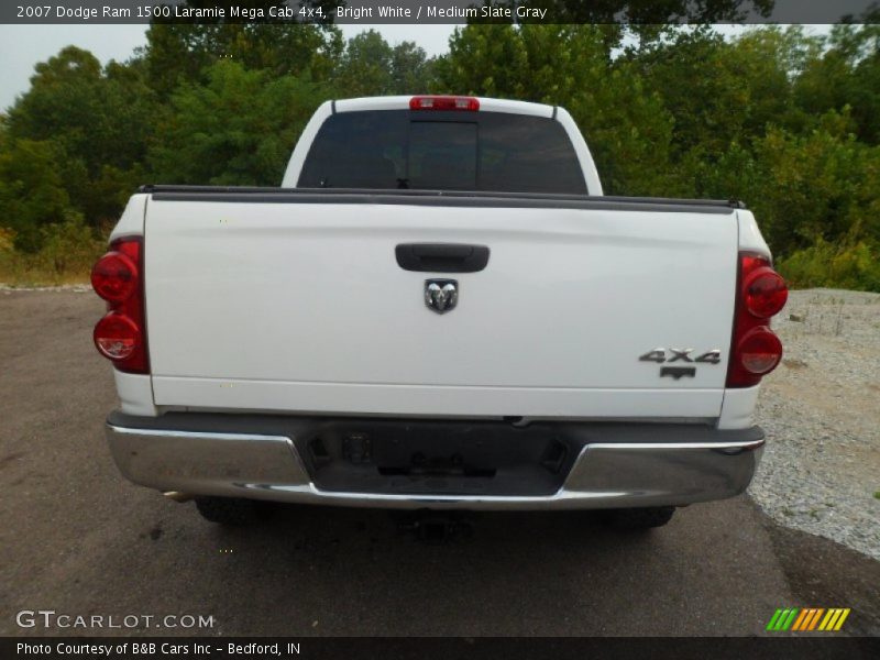 Bright White / Medium Slate Gray 2007 Dodge Ram 1500 Laramie Mega Cab 4x4