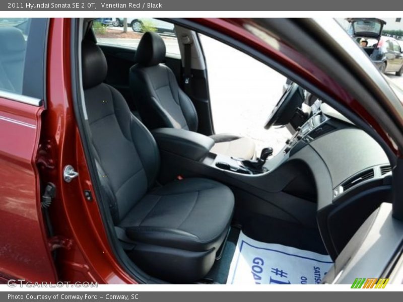 Venetian Red / Black 2011 Hyundai Sonata SE 2.0T