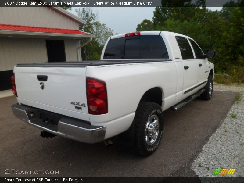 Bright White / Medium Slate Gray 2007 Dodge Ram 1500 Laramie Mega Cab 4x4