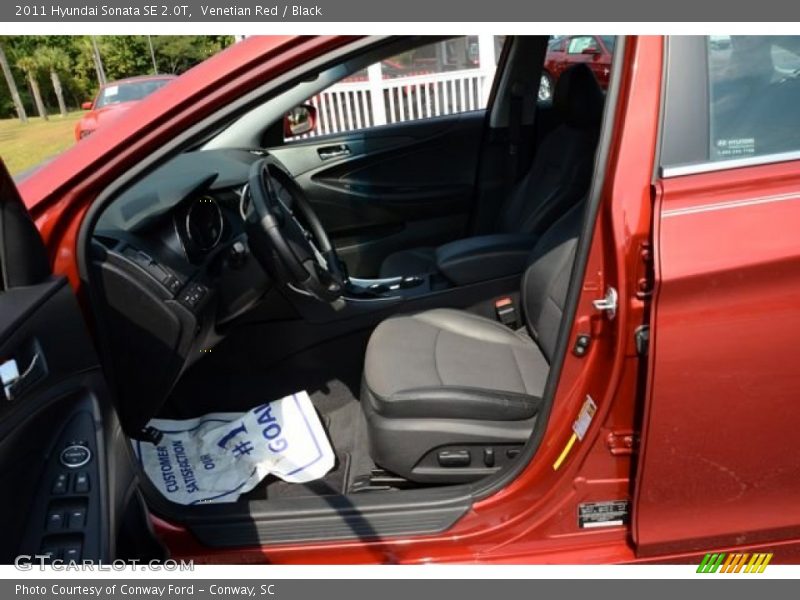 Venetian Red / Black 2011 Hyundai Sonata SE 2.0T