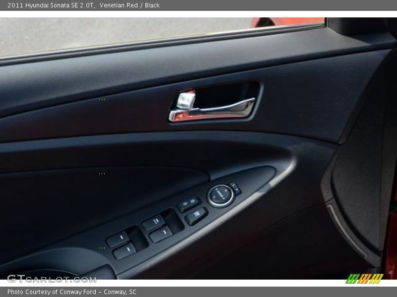 Venetian Red / Black 2011 Hyundai Sonata SE 2.0T