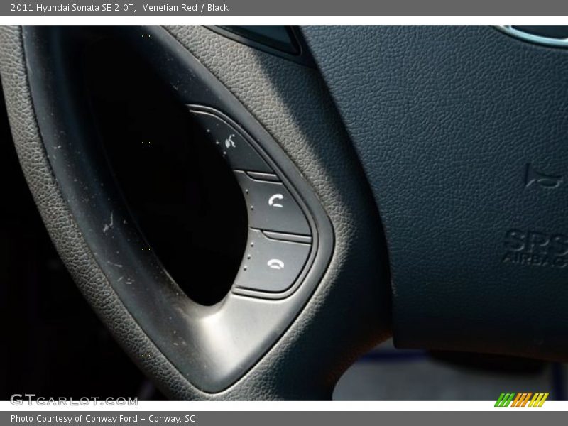 Venetian Red / Black 2011 Hyundai Sonata SE 2.0T
