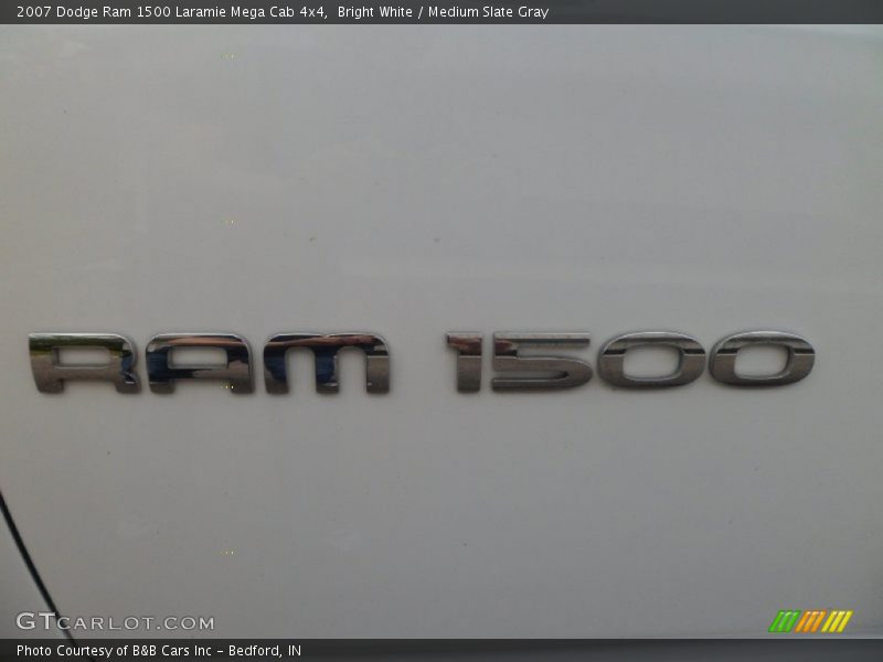 Bright White / Medium Slate Gray 2007 Dodge Ram 1500 Laramie Mega Cab 4x4